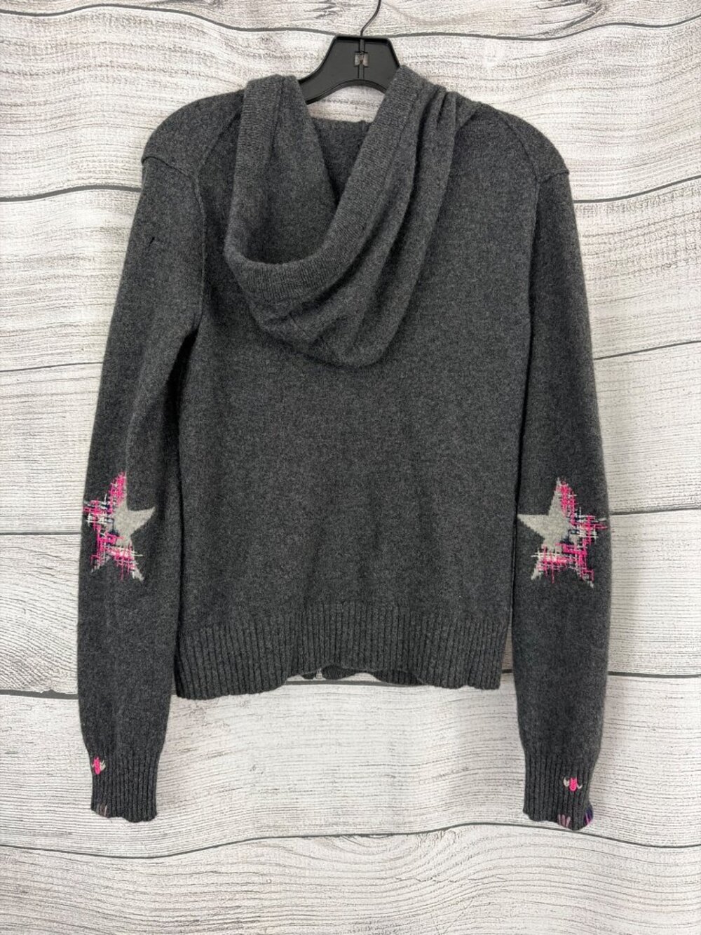 Zadig & Voltaire Cashmere Cassy Patch Hoodie Size S